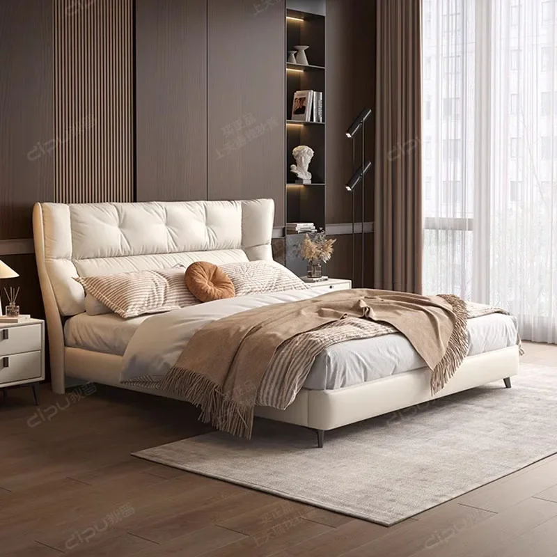 Bedroom Frame Bed Comfortable Queen Children Double Space Saving Loft Luxury Headboards Massage Bed Modern Cama Home Furniture