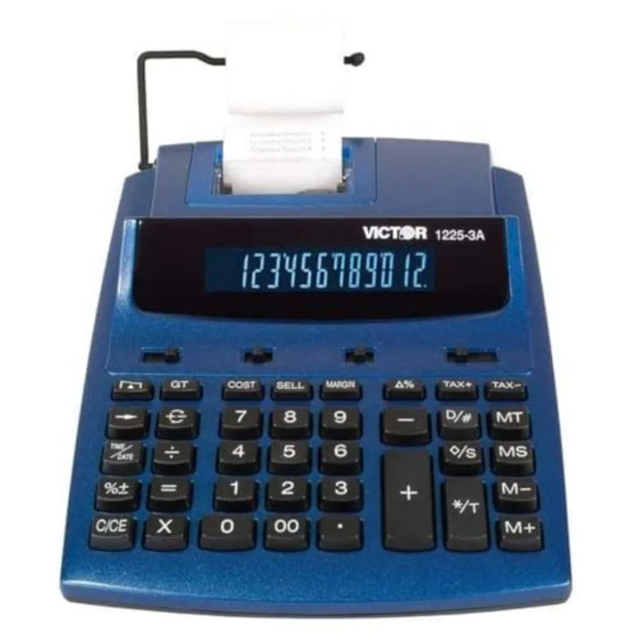

1225-3a Antimicrobial Two-Color Printing Calculator Blue/red Print 3 Lines/sec