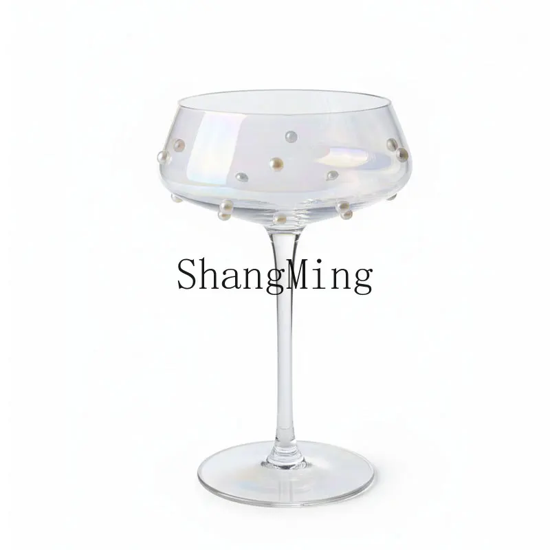 

PYH cute wind closing tower cup colorful bead point goblet cocktail special fruit wine high value martini cup