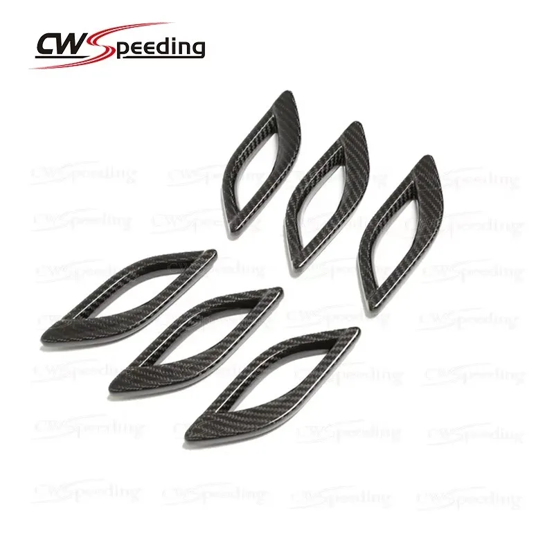 CARBON FIBER SIDE AIR INTAKES LEFT and RIGHT (6 PCS) for 2016-2018 MASERATI LEVANTE M157 High Quality Retrofit Upgrade Body Kit