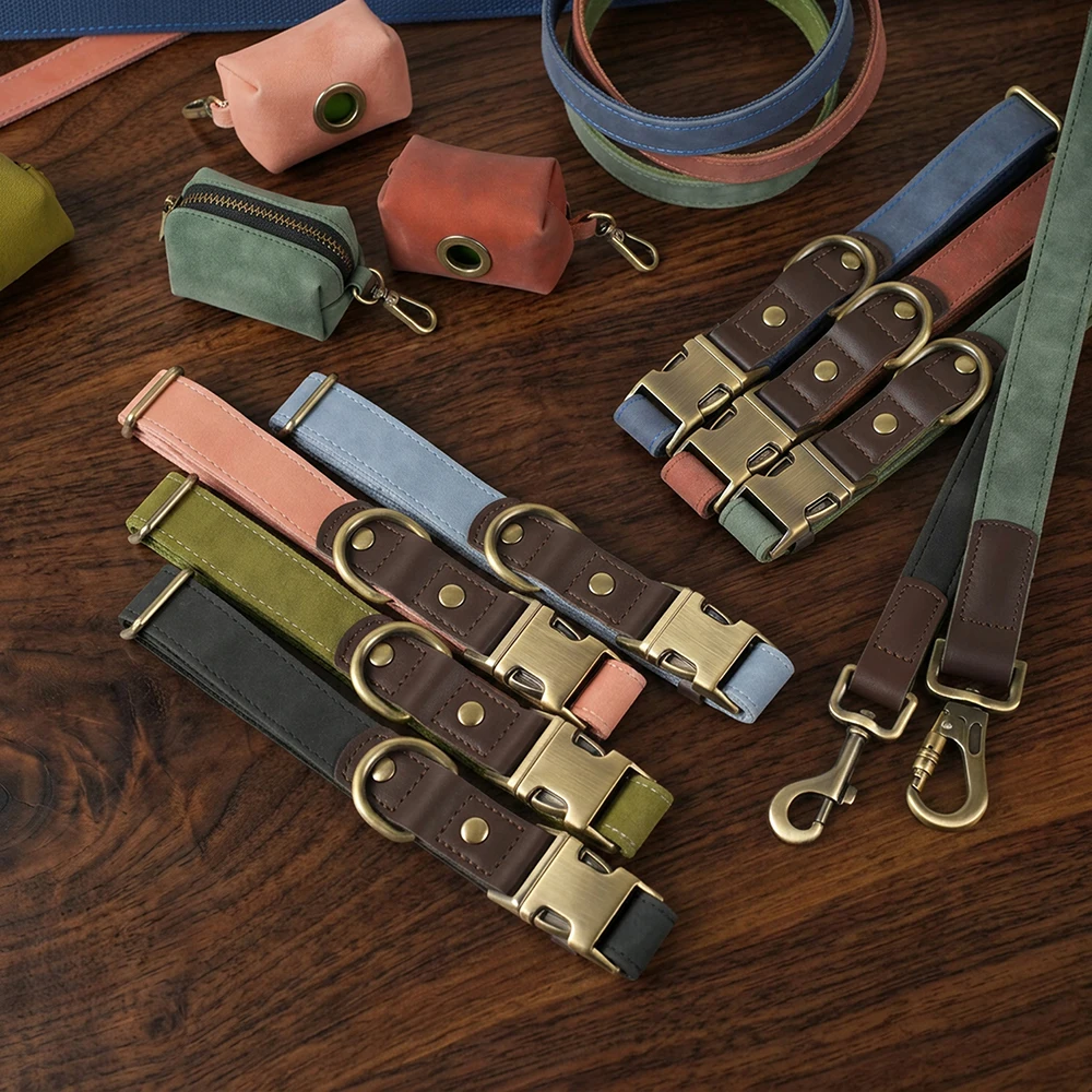 1,5m Lange PU-Leder Gepolsterte Hundeleine Langlebige & Retro-Hundeleine für Kleine und Mittelgroße Hunde in 9 Farben Erhältlich – Detail 22