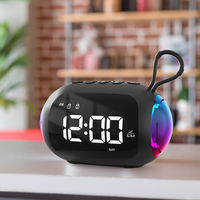 Alarm Clock Radios with Intelligent Voice Control for Bedroom 4-Level Brightness Dimmer LED Display Dual Alarm Snooze FM Radio