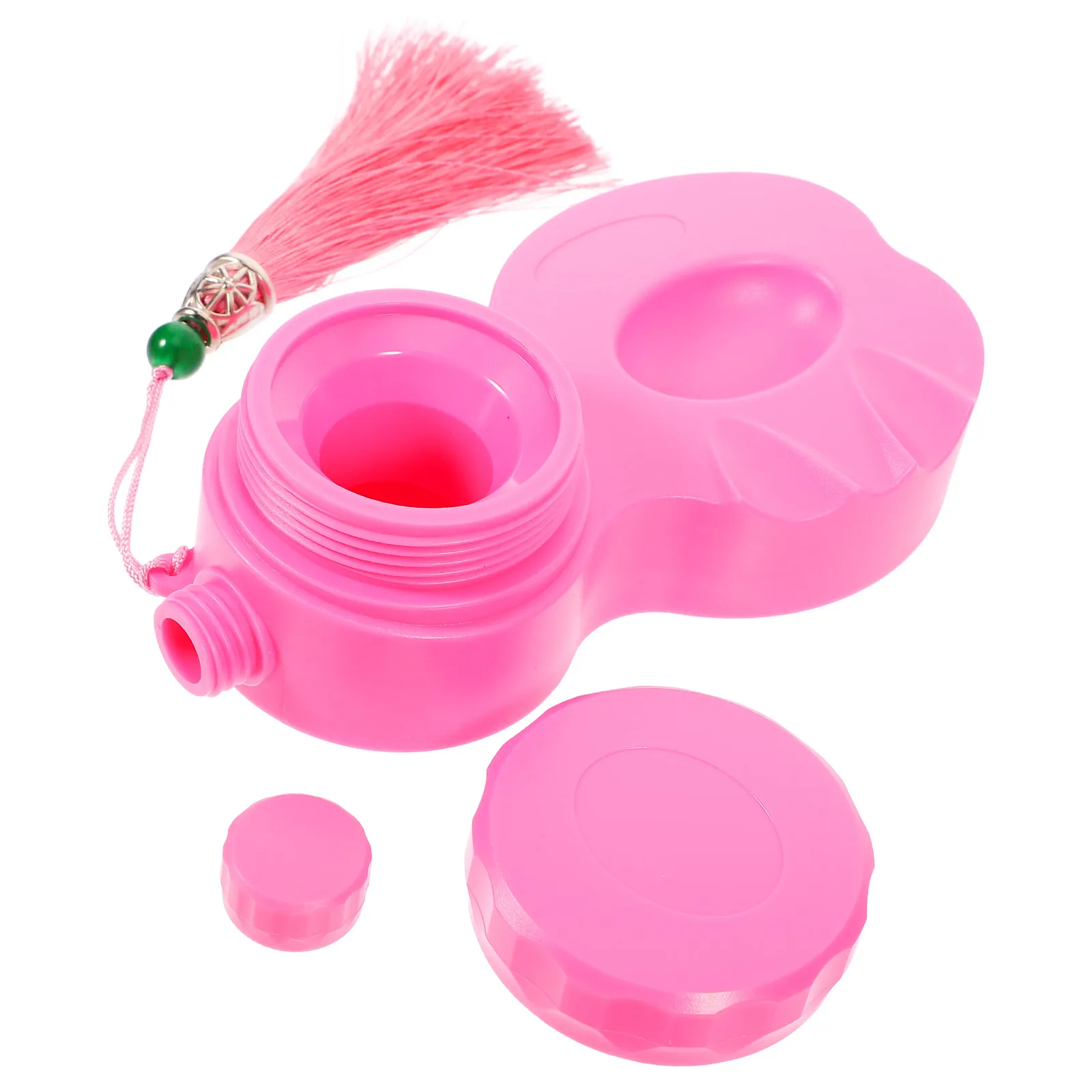 Lightweight Covered Inkstone for Calligraphy Beginners Sealed Ink Tray Portable Ink Dish Brush Rest Holder Chinese Calligraphy