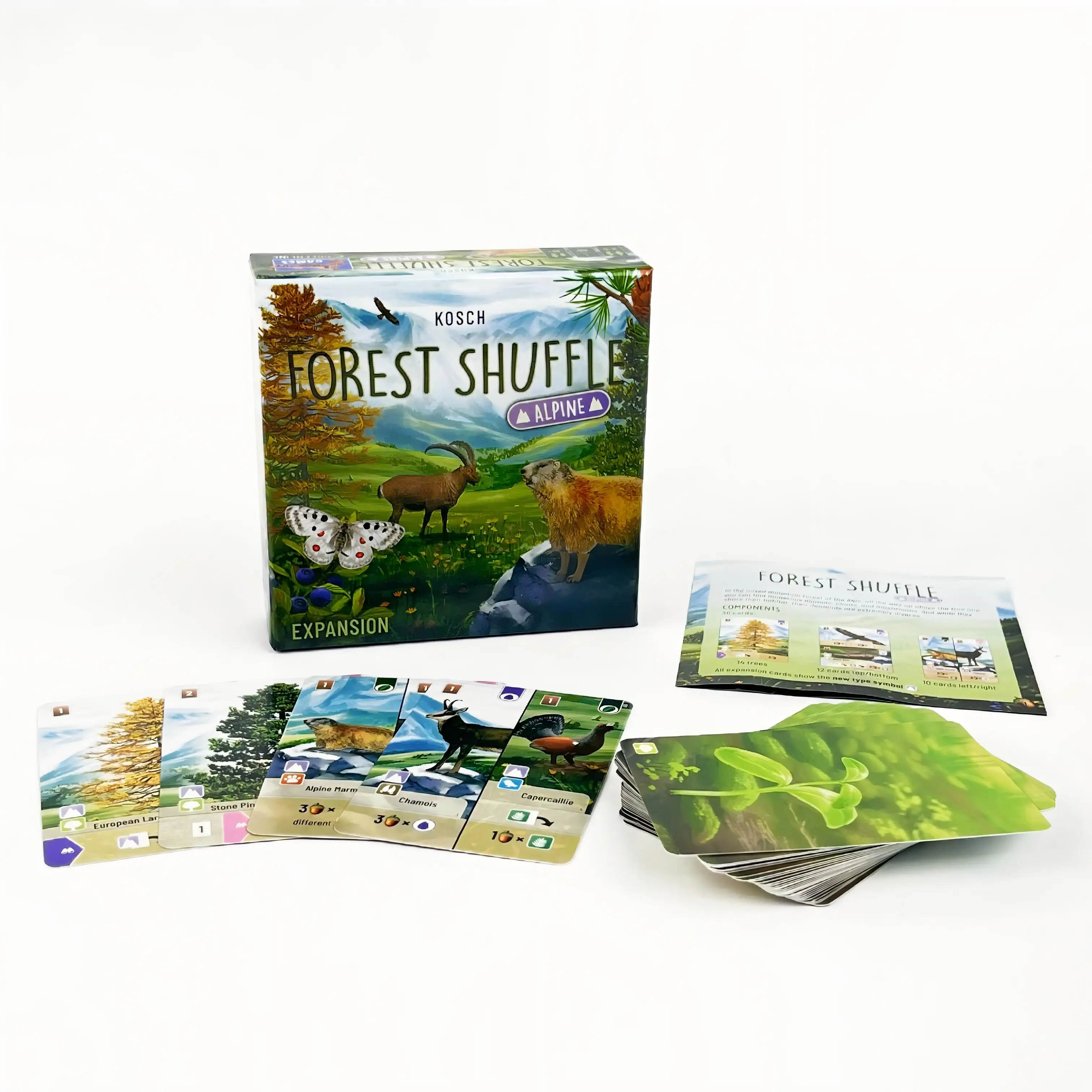 BOARD GAME Forest Shuffle: Alpine Expansion – Requires Base Game, Animal Forest Themed Card Game