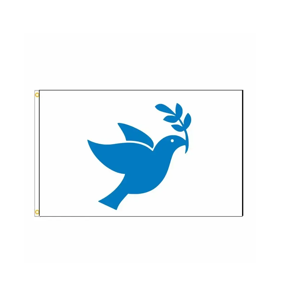 

Peace Dove Symbol Flag - Premium Polyester Outdoor Banner World Love Unity Decor for Gardens International Day Celebrations