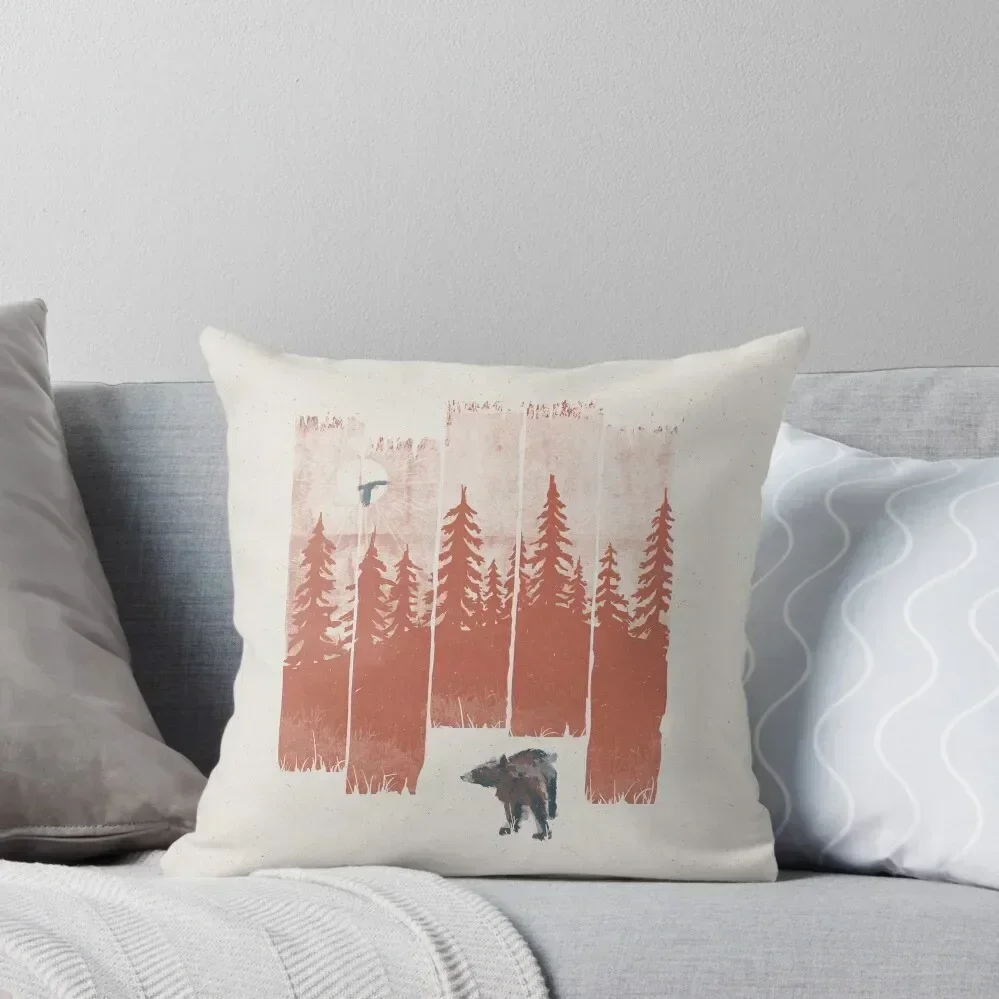 

A Bear in the Wild... Throw Pillow Luxury Pillow Case christmas cushions covers Custom Cushion Photo pillow