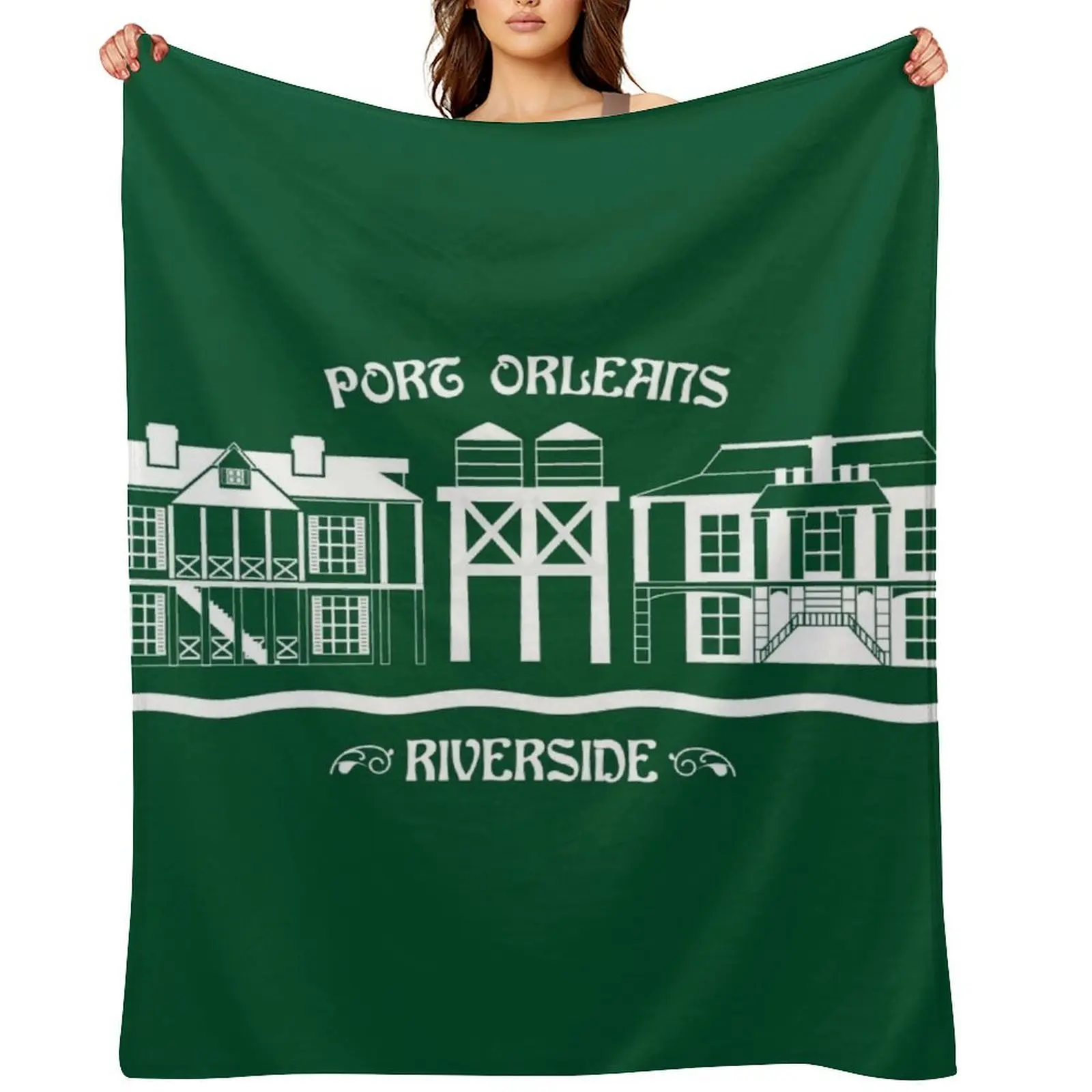 Port Orleans Resort Riverside Throw Blanket Luxury St Blankets For Sofas Furry Flannel for sofa Blankets