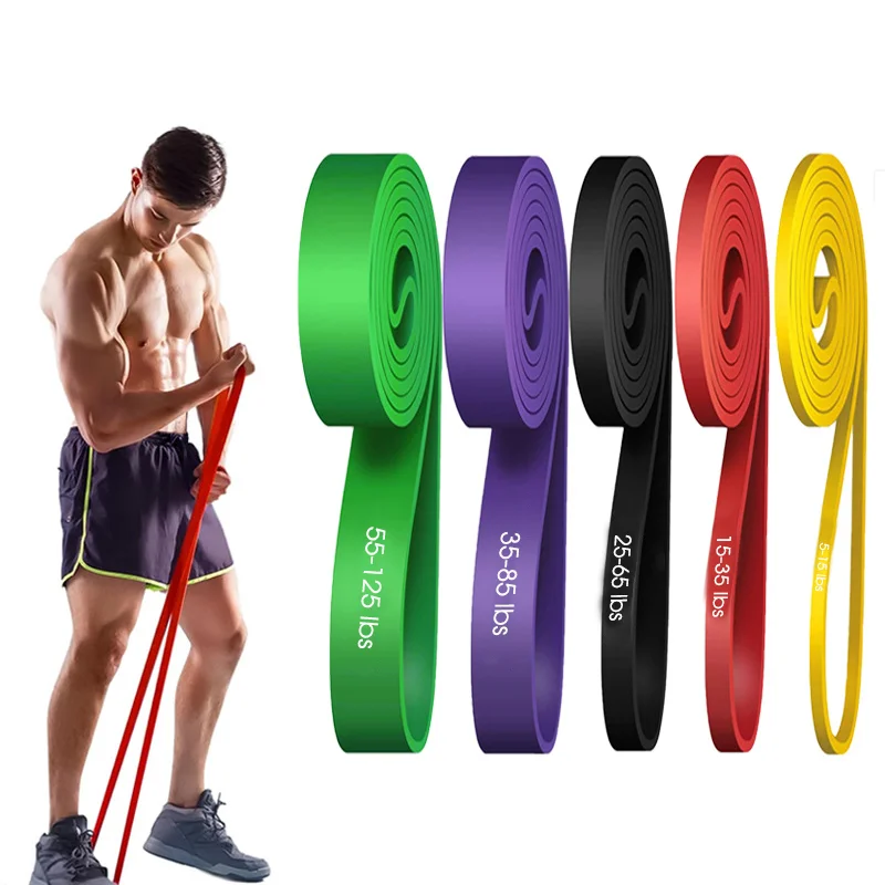 

5-Pack Resistance Bands Set TPE Fitness Yoga Stretch Bands Unisex Gym Home Use Small Strength Training Elastic Bands