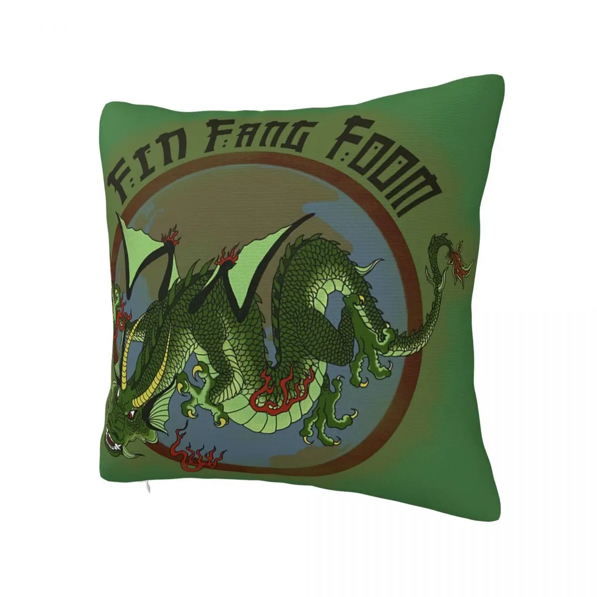 Fin Fang Foom Dargon Throw Pillow Case Tattoos Art Backpack Hugpillow Case DIY Printed Soft For Sofa Decor