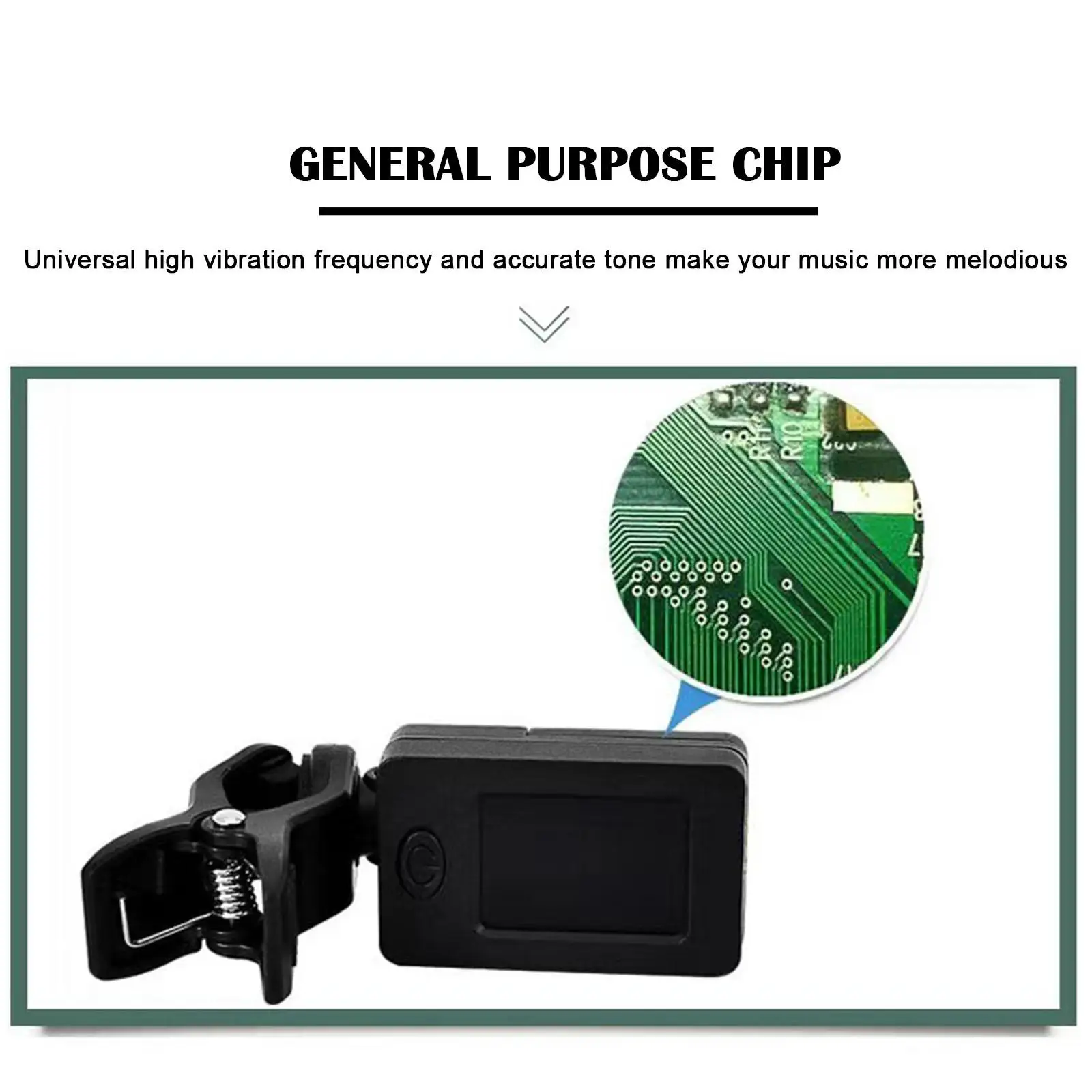 T-02 Guitar Tuner Chromatic Clip-on Tuner LCD Display Mini Size Tuner for Acoustic Guitar Ukulele Violin ﻿ view 3