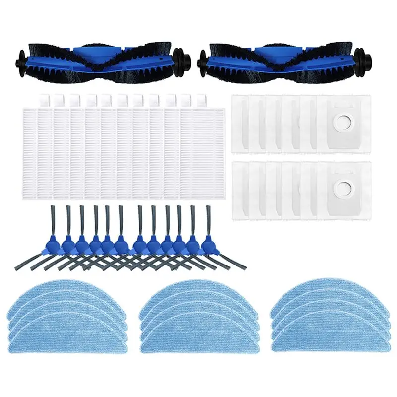 

AA05 Для Cecotec Conga 2290 Ultra 05661: Основная и боковые щетки, HEPA-фильтр, тряпка для влажной уборки, мешок для пыли, аксессуары, запасные части