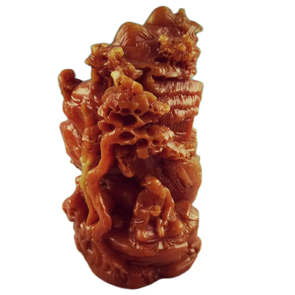 

China shoushan stone old Hand carved Decoration statue