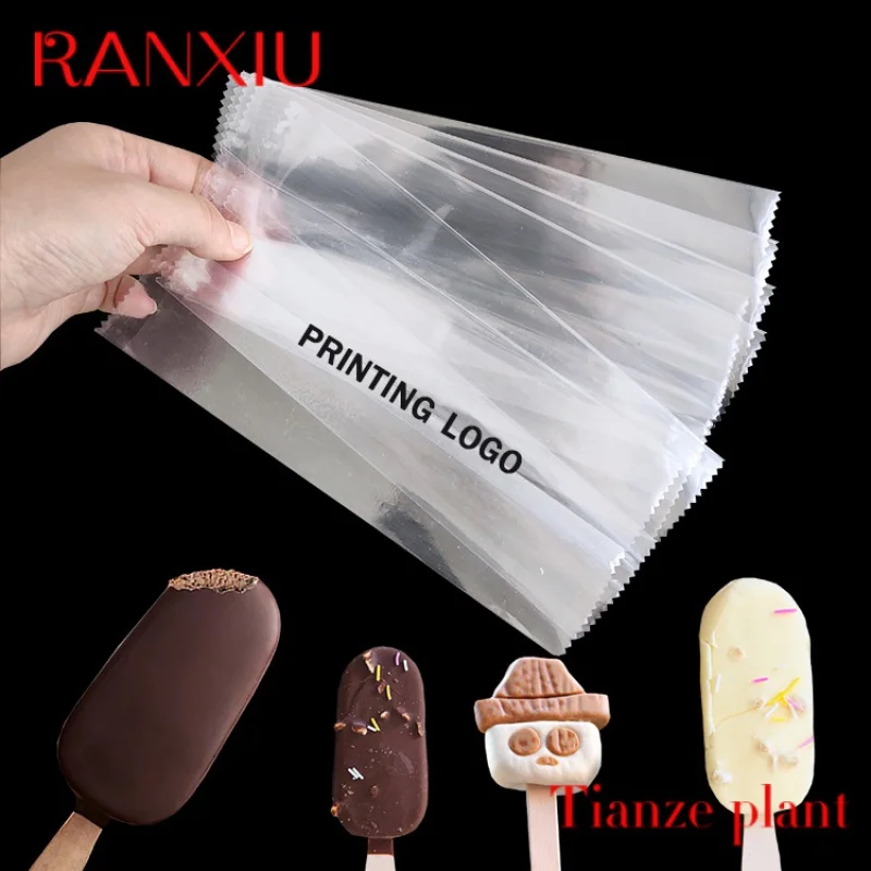 Custom Custom Logo Plastic Back Sealing Bag Food Popsicle Ice Packaging