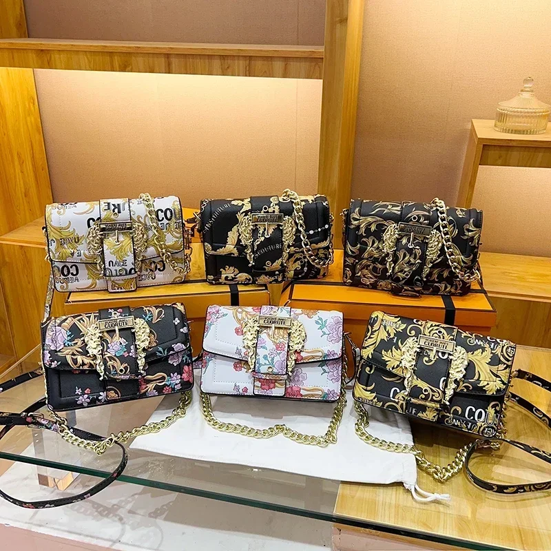 High-End Elegant Crossbody Diaper Bag: Luxury Women's Handbag With Vintage Designer Logo And Large Capacity Leather Messenger