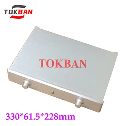 Tokban Audio 3306 330*61.5*228mm Aluminum Class A Amplifier Chassis Enclosure Preamplifier DAC Decoder Headphone Amp Case Shell