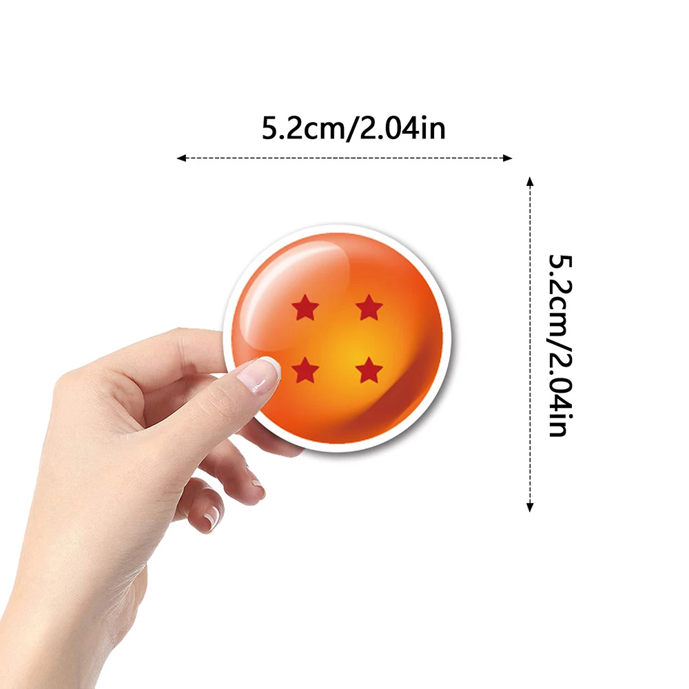 10/30/50pcs Anime Dragon Ball Stickers PVC Waterproof Cool Graffiti Toys Skateboard Phone Fridge Bike Notebook Helmet  Decals