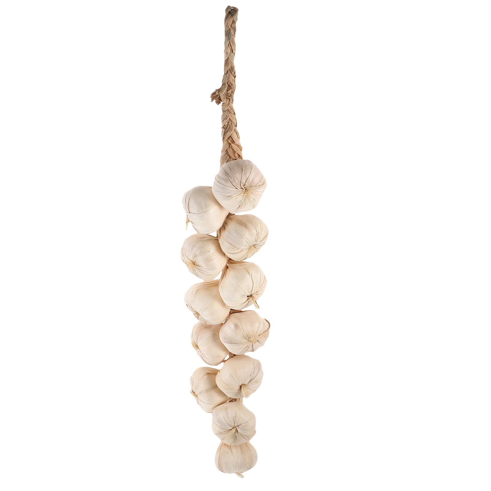 

12 pcs Fake Garlic String Artificial Fruit Wall Decoration Kitchen Garden Indoor Decor Fake Vegetable String