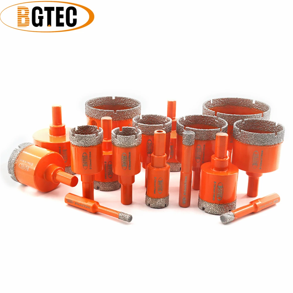 

BGTEC Dia6-65mm Diamond Drill Bits Core Bits Tile Drill Marble Granite Masonry Cutter Saw Drilling Crown Triangle Shank