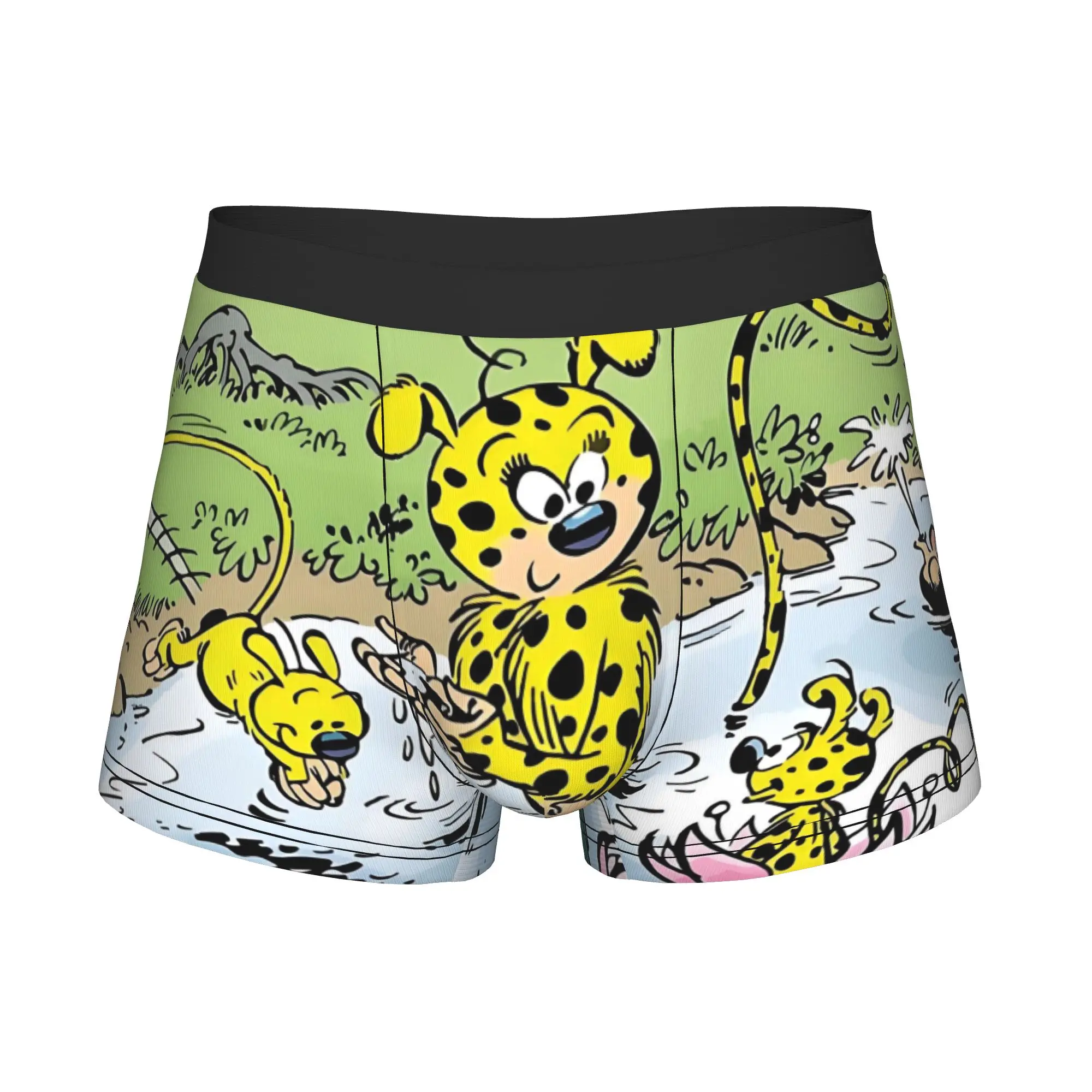 Male Funny Marsupilami Family Bathing Underwear Cartoon Characters Boxer Briefs Breathable Shorts Panties Underpants