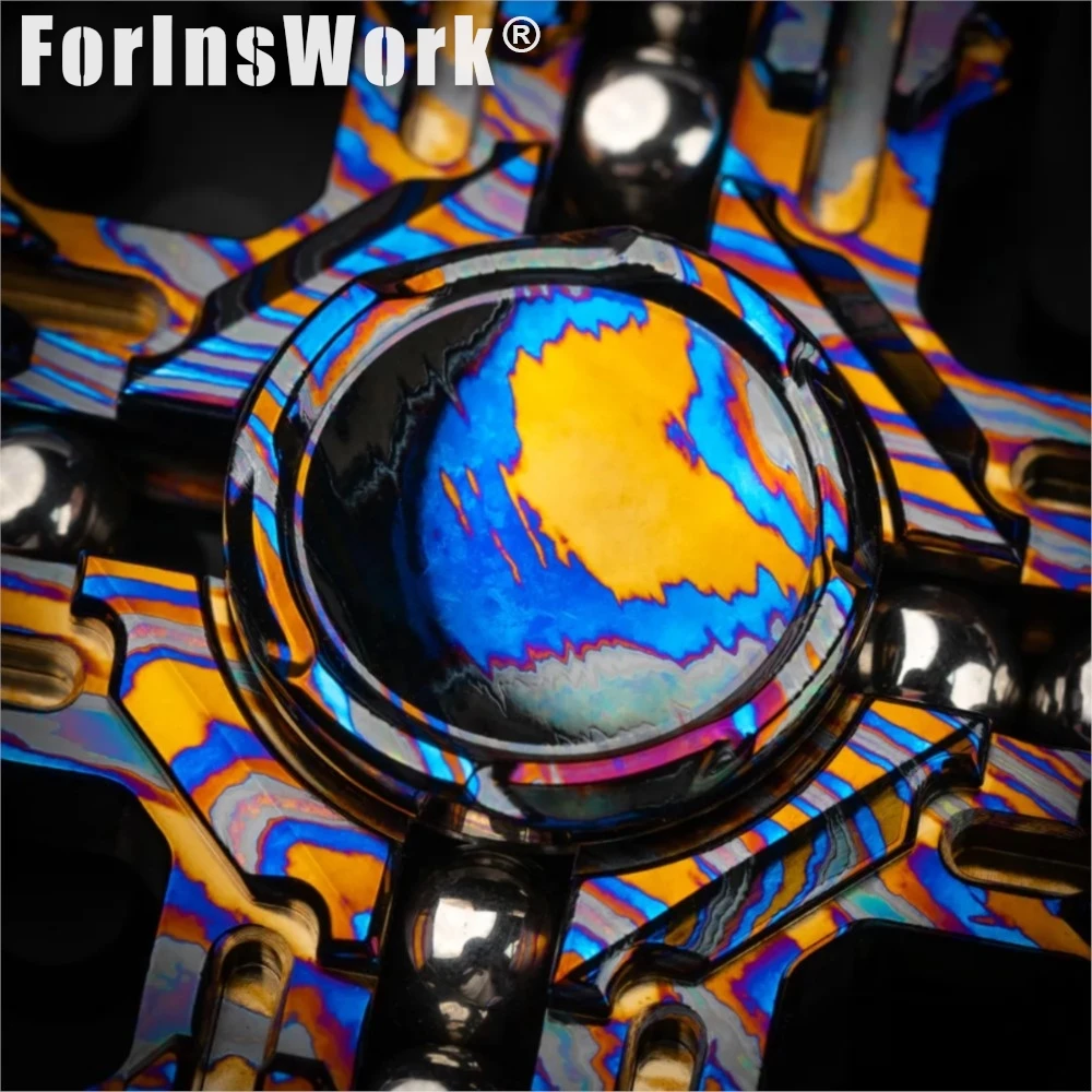 MACKIE Mokuti-woven Paladin Fidget Spinner ของเล่นหมุนได้ความเร็วสูง EDC บรรเทาความเครียด ของเล่นคลายกังวล ของเล่นบนโต๊ะ