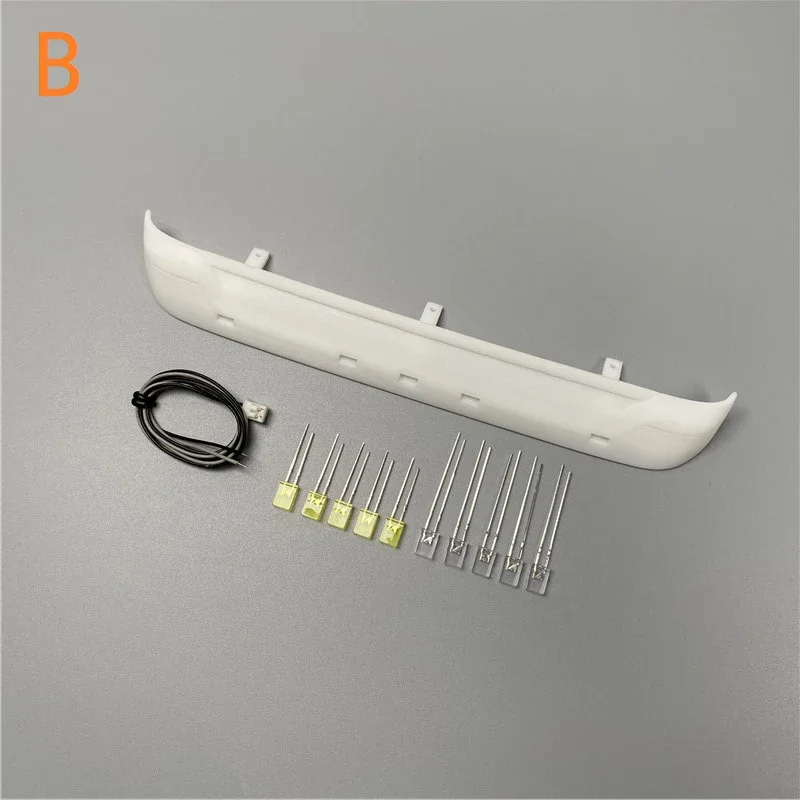 LED Simulazione Visiera Parasole Luce Tetto Faretto per 1/14 Tamiya RC Camion Ribaltabile SCANIA R620 R470 R730 Accessori Auto