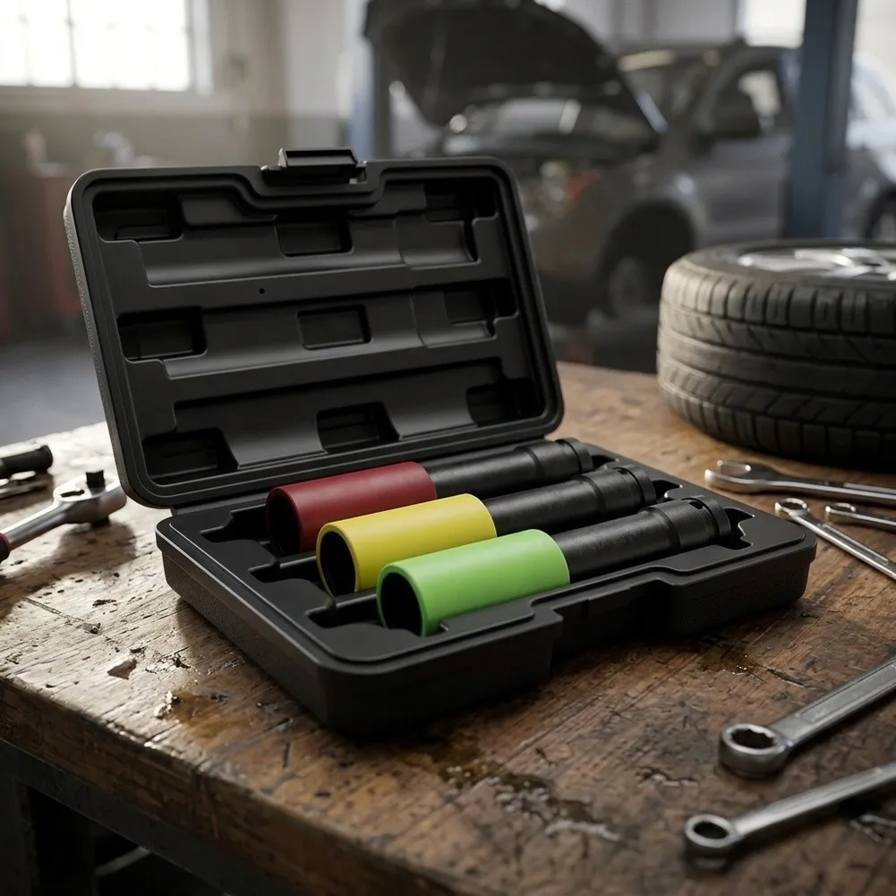 For Wheel Hub Repair Extended Tire Socket For Safe Wheel Repair AS SHOWN High-strength Alloy Vibrant Colorful Design