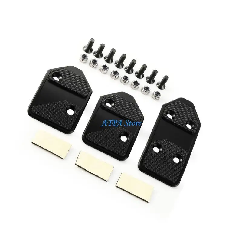 U13C Aluminum Pedal Cover Protector Offering Nonslip Grip And Lightweight Design For Enhanced Vehicle Experience Easy Transpo
