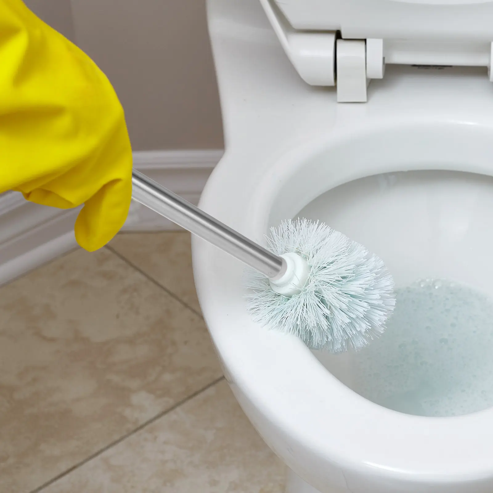 

2 шт. сменных нижних секций для туалетных ёршиков из нержавеющей стали, усиленные резьбовые стержни, современный минималистичный дизайн, надёжные