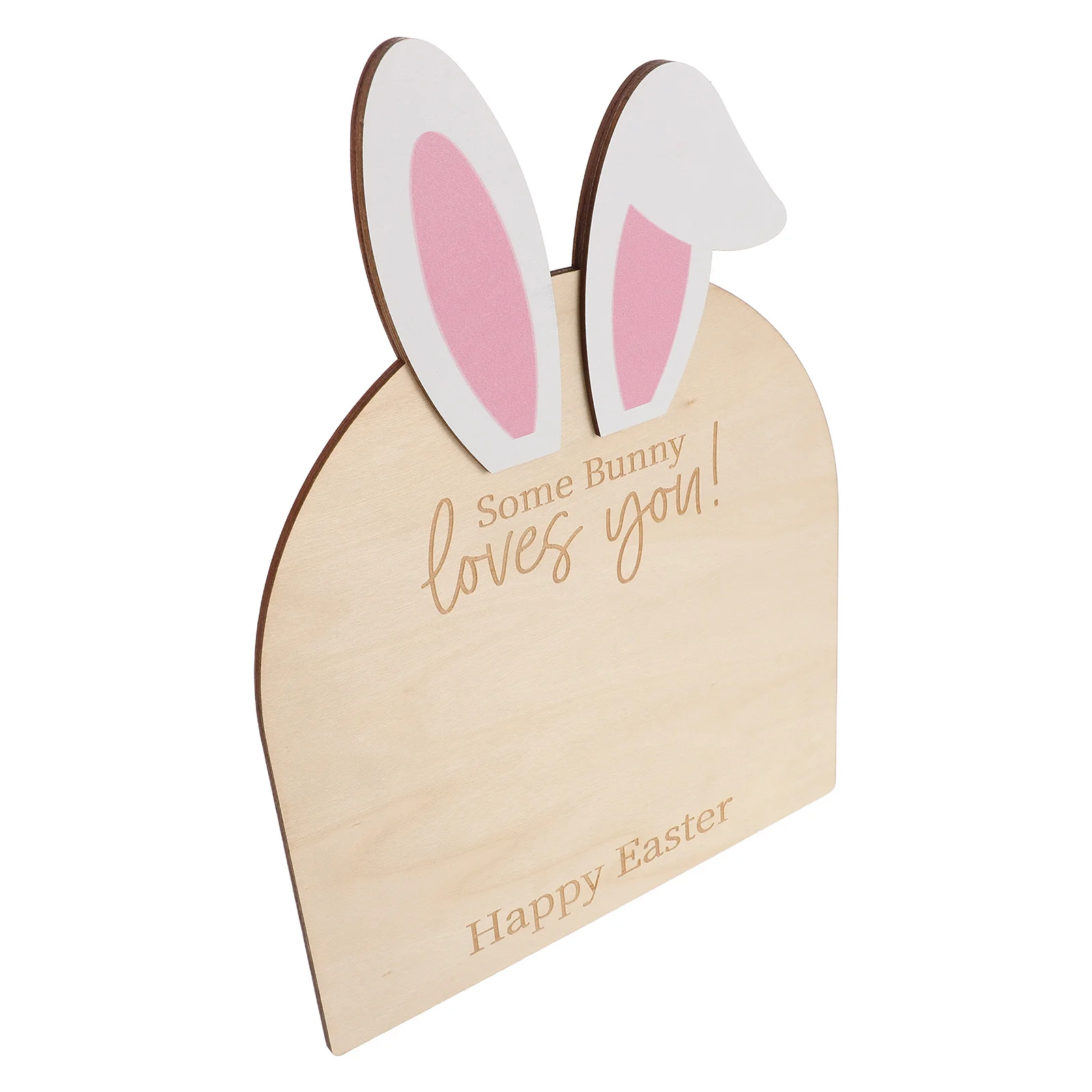 بصمة الطفل تذكار أرنب عيد الفصح لوحة خشبية ديكور غرفة الحضانة DIY بصمة حلية عدة الذاكرة الوليد