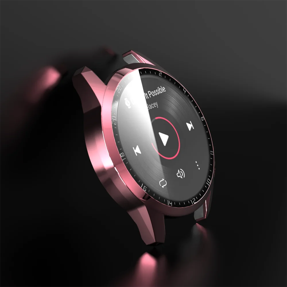 Carcasa protectora para Huawei GT2 42/46mm PC con película templada, cubierta de reloj 2 en 1, funda protectora para reloj