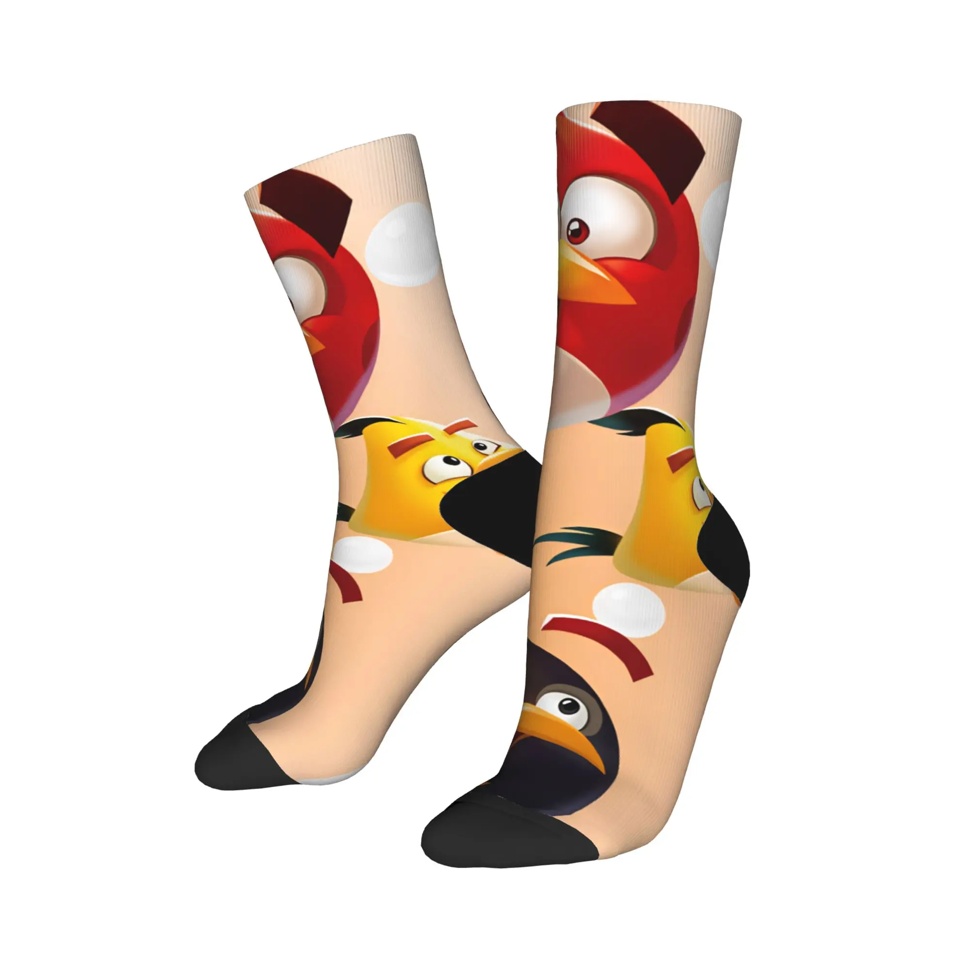 Birds Game Socks  Custom Stockings Non Slip Unisex Men Socks Soft Breathable Autumn Casual Outdoor Sports Socks