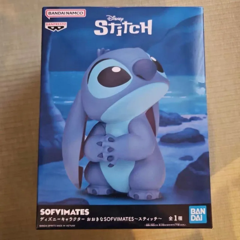 Op voorraad Bandai Banpresto Originele Anime Lilo & Stitch SOFVIMATES Stitch Action Figure PVC Model Speelgoed Collectie Cadeau DT