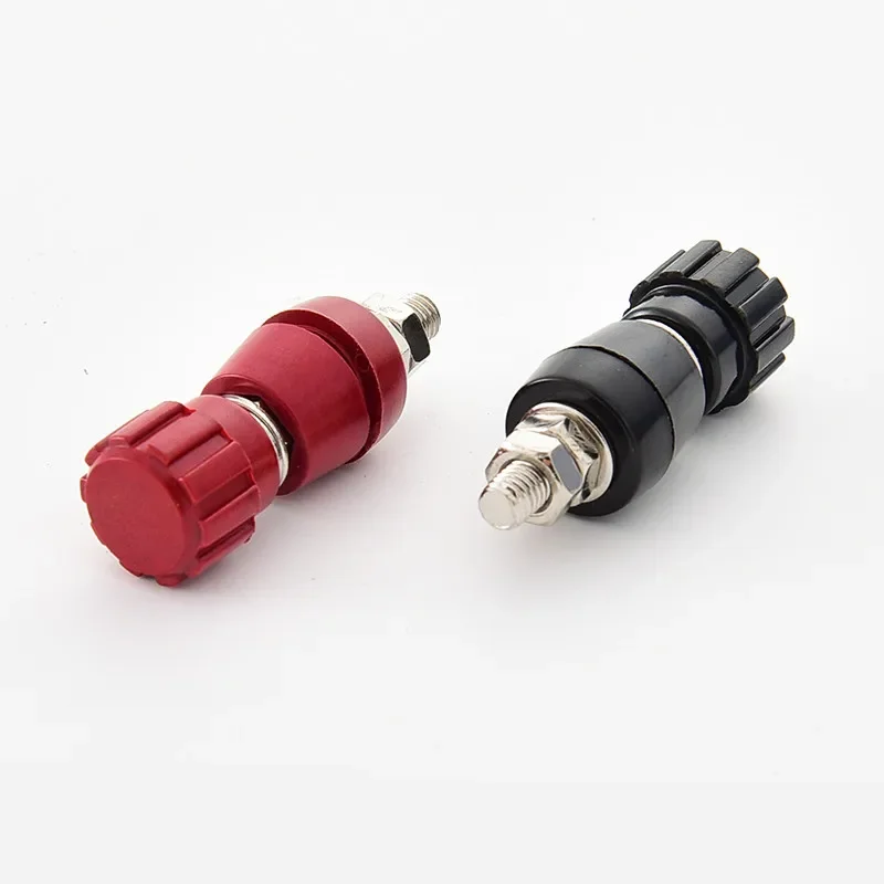 2pcs/1pair Red Black 5MM Copper Posts Terminal Blocks Power Supply Terminals Welding Machine Inverter Post Connector JS107