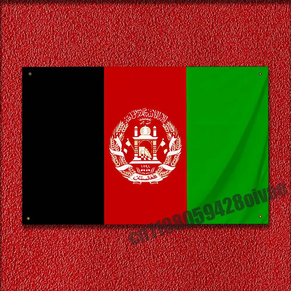 

For 50*70cm 60*90cm 80*120cm 100*150cm 150*200cm Camp Banner Tapestry Afghanistan Afghan Afghani Kabul National AFG Flag