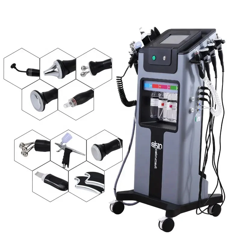 

Hydrafacy Water Peeling Oxygen Facial 8/10 In 1 Hydra Microdermabrasion Exfoliation Skin Care Dermabrasion Salon Machine