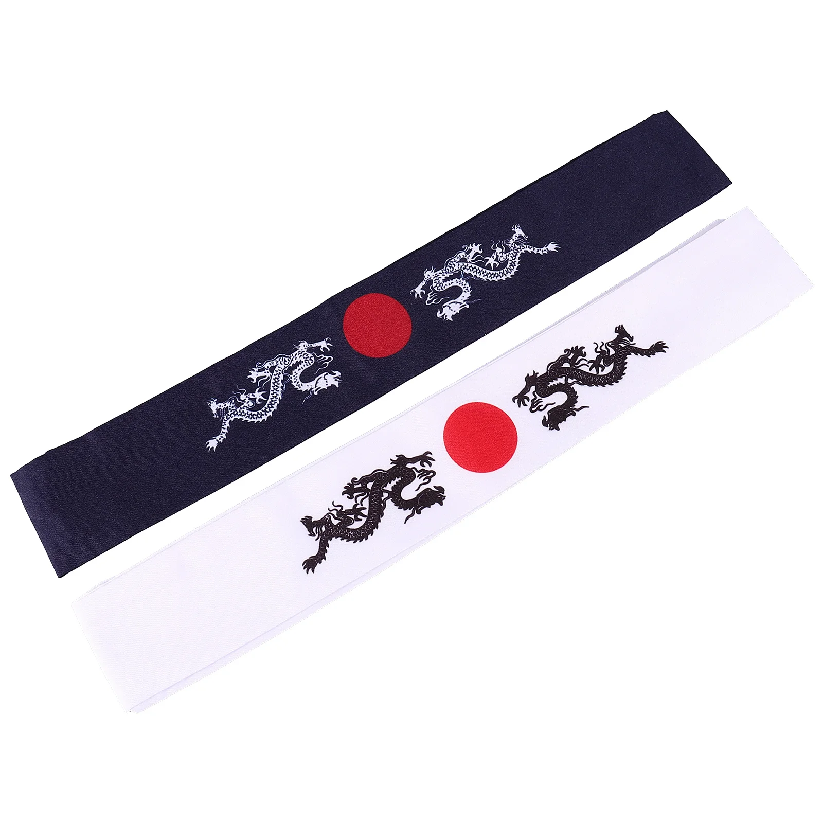 

2 Pcs Absorb Sweat Winning Headscarf Miss Kids Headbands Ninja Cotton Black Bandanas for Men Samurai Japanese