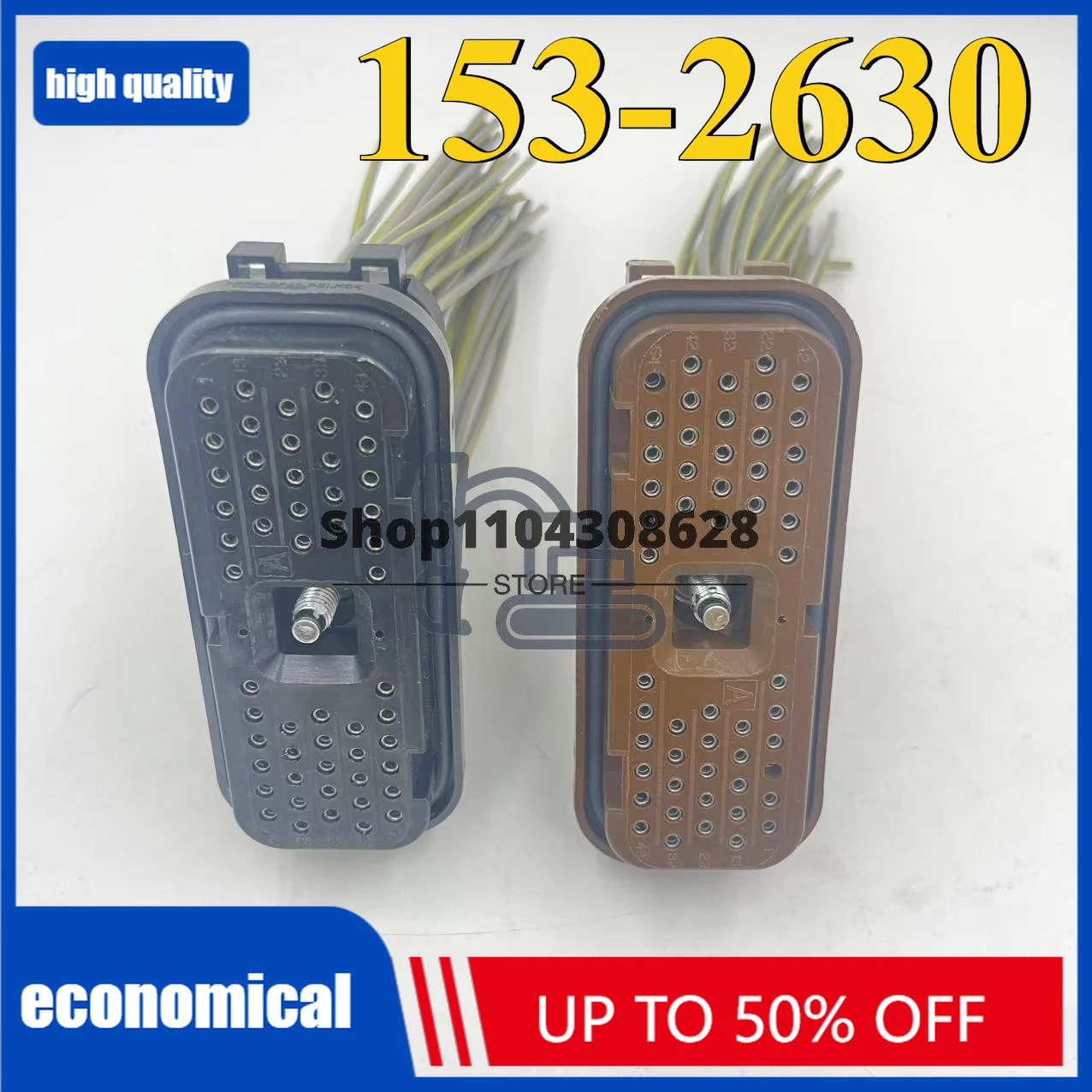 

Разъем для компьютерной платы экскаватора 153-2630 E320D E329D E336D, 54-контактный контроллерный коннектор 1532630 и 1532620