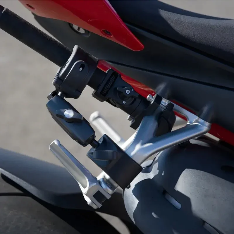 DJI Osmo Dual Heavy-Duty Clamp durable clamp pairs with Motorcycle Heavy-Duty Mount and Carbon Fiber Selfie Stick for Osmo 360