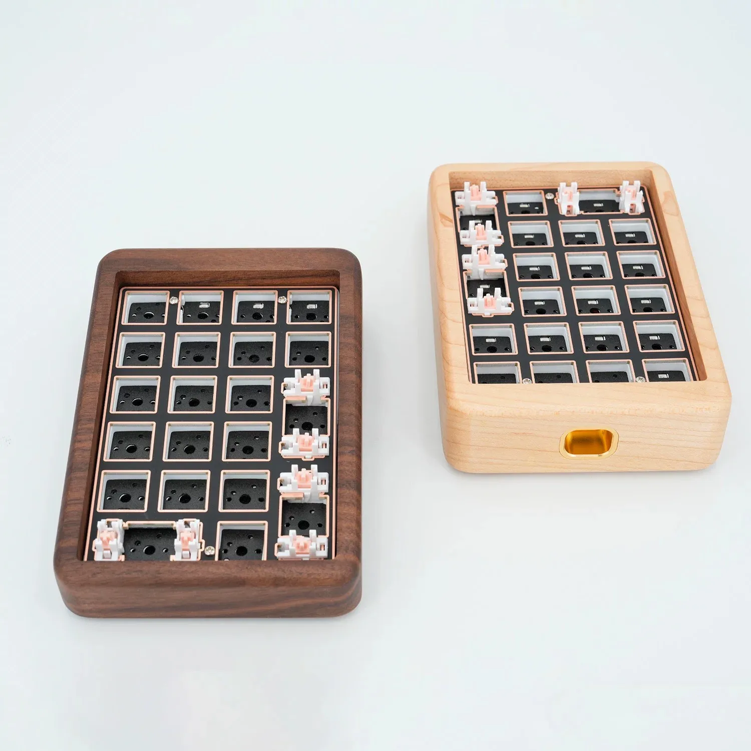 SKY Pad Black Walnut Mini Keyboard Custom Hot Swap Tri Mode Wireless Bluetooth5.0 Numeric Wooden Mechanical Keyboard Kit Game