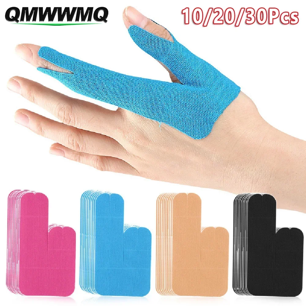 10/20/30PCS Elastic Precut Thumb Kinesiology Tape, Double Thumb Support Patches, Finger Strips for Sports Daily Hand Care