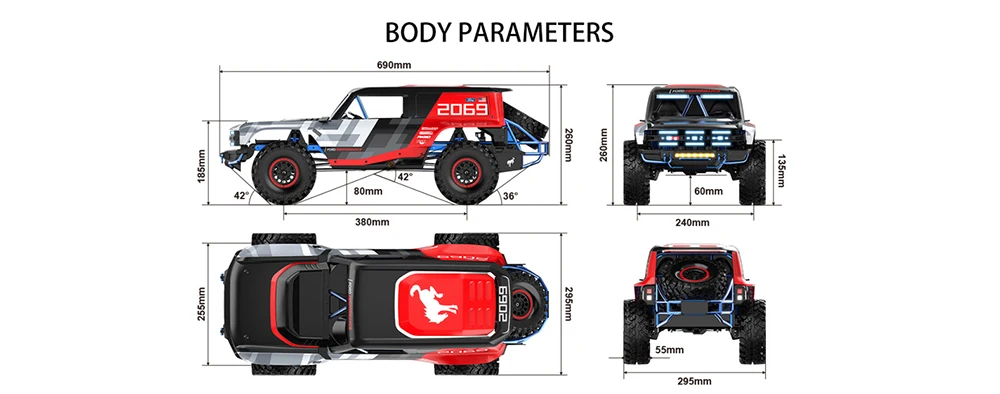 รถบังคับวิทยุ Mjx 1:8 H8p Brushless ความเร็วสูง รถบังคับวิทยุระดับมืออาชีพ รถปีนเขาขับเคลื่อนสี่ล้อ รถออฟโรด ของขวัญรถบังคับวิทยุ
