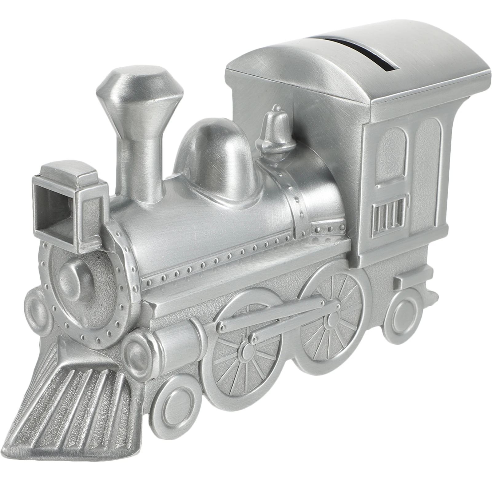 

Steam Train Piggy Bank Metal Coin Box Kids Bedroom Decoration Christmas Birthday Gift Saving Pot Money Storage