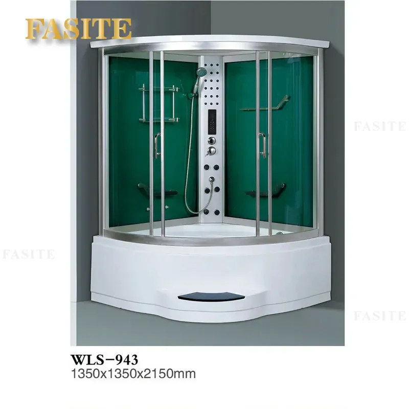For One Piece Integral Shower Base Waterproof Mobile Bathroom Floor Pan Household Wash Room Tray Durable Easy Install