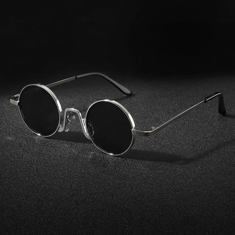 Vintage Designer Outdoor Sunglasses Men Round Fashion High Quality Sun Glasses Woman UV Protection Metal Eyewear - view 3