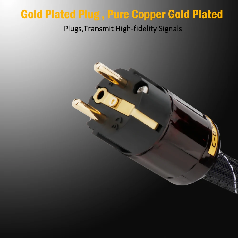 

Preffair D516 10AWG Кабель питания переменного тока Аудиофильский кабель питания с позолоченной вилкой P078/079 EU и разъемом IEC