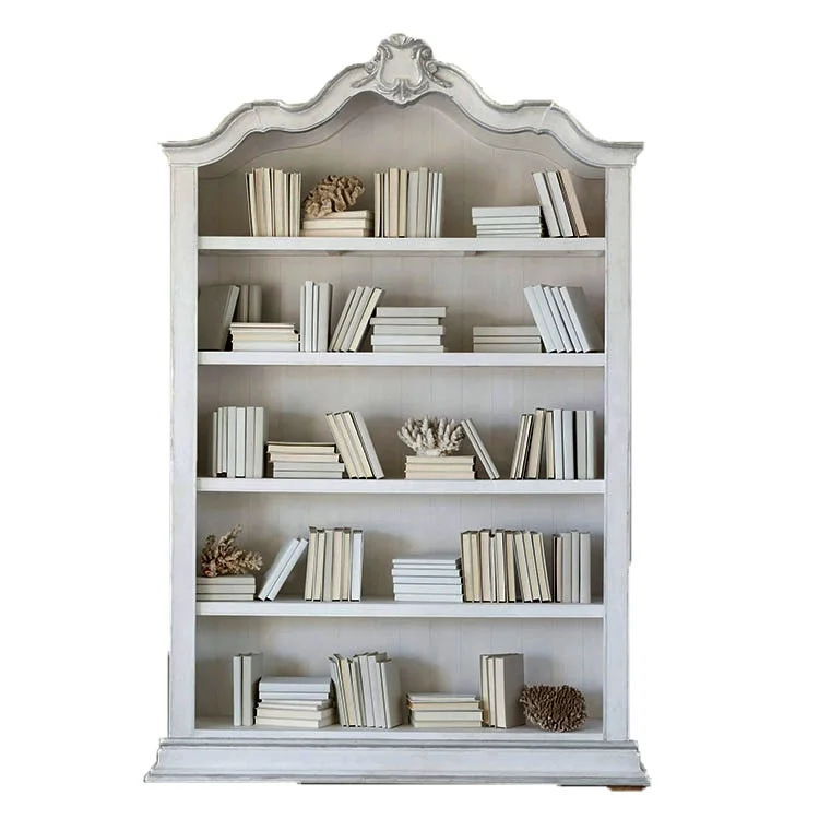 

/High Quality French Style Living Room Antique Display Cabinet Bookcases Solid Wood