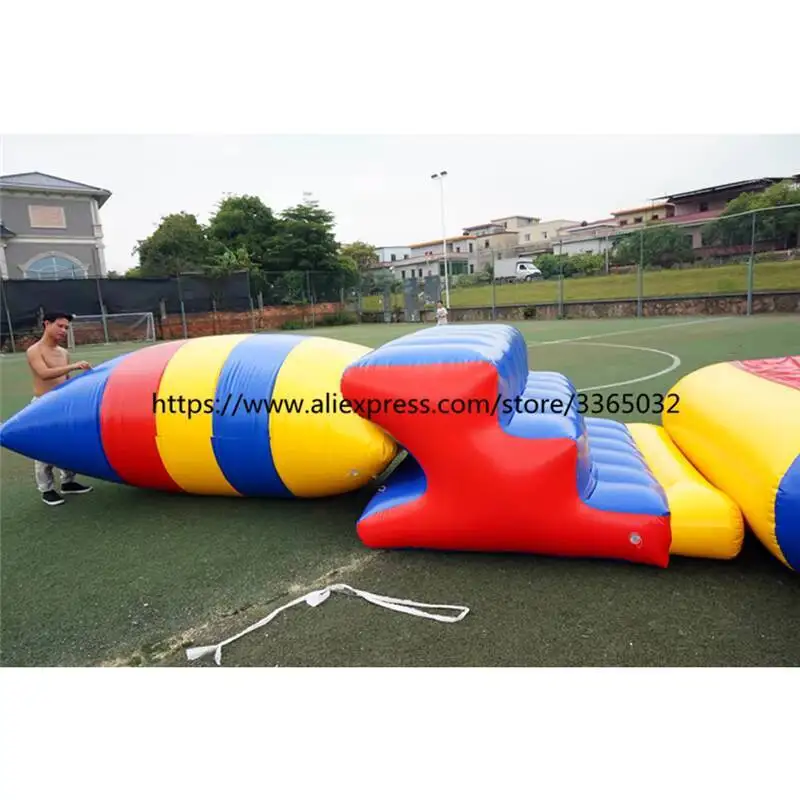 상업적인 큰 팽창 식 떠 있는 워터파크 모험 팽창 식 워터파크