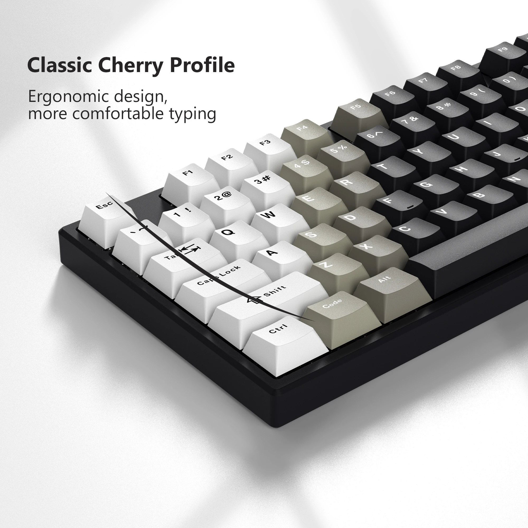 WOMIER-teclas personalizadas para teclado mecánico, teclas de perfil Cherry DYE-Sub para 131, 60%, 65%, 70%, Cherry Gateron MX, 100%