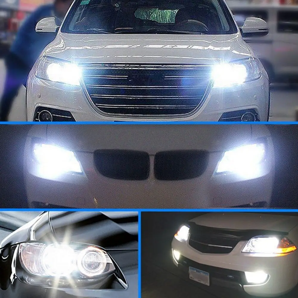 2Pcs H3 6500K 24-SMD 4014 Hot Auto Super Bright DRL Lamp Head Bulb Car Fog Light LED White