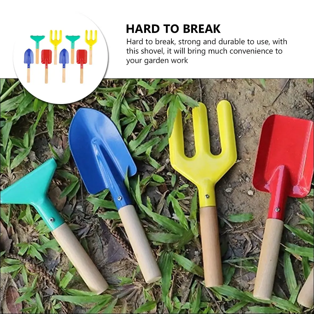 مجموعة أدوات الحديقة مجرفة يدوية أدوات حفر مجرفة مدببة مقبض خشبي أشعل النار المعدني
